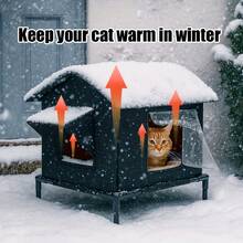 XL Heavy Duty Winter Outdoor Cat House And Small Dog Shelter - All-Weather Waterproof Oxford Cloth Pet Shelter With Windproof/Rainproof Roof, Spacious Insulated Design, Suitable For Indoor/Outdoor Use, Easy Assembly, Ventilation - Large Stray Pet House - XL - View 8