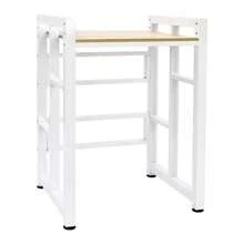 Heavy Duty Washer Dryer Stand, 419lbs Capacity Stackable Appliance Shelf With Adjustable Height, 29.53x25.59 Inch Metal Storage Rack For Laundry Room Kitchen - 白色 - 查看 9