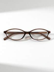 Gafas transparentes de moda para mujer con montura ovalada pequeña, de estilo elegante y versátil, de alta gama europea y americana, esenciales para el transporte y el regreso a la escuela - Multicolor - Ver 7