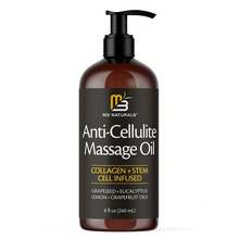 M3 Naturals Cellulite Massage Oil 8oz - Smooth The Appearance Of Cellulite - Body Care & Skin Care Massage Oil - Topical Collagen And Plant Stem Cell Body Oil To Restore Texture And Elasticity - Soothing Body Oil - 2pcs - 查看 10