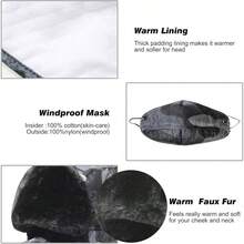 Trooper Trapper Hat, Winter Ski Hat With Winter Ear Flap And Ski Windproof - 均碼 + 灰色 - 查看 4