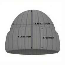 1pc Unisex Black Backwoods Embroidered Beanie, Y2K Style, Warm Knit Hat For Outdoor/Casual Wear, Suitable For Winter, Christmas Hat - trắng - Xem 8