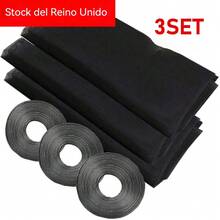 3-Pack de mallas ajustables para ventanas, repelentes de mosquitos, autoadhesivas, transpirables y a prueba de insectos, fáciles de ajustar, ideales para la comodidad del hogar, simples de instalar y quitar, malla para ventanas - Oscuro - Ver 3