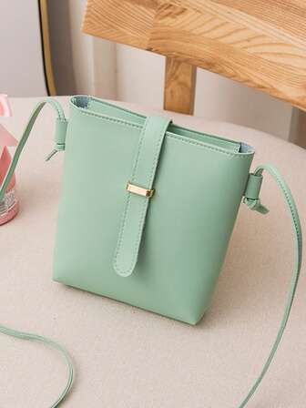 女士轻便水桶包，配有可调节斜挎肩带 - 简约女士手提包，拉链封口和敞口设计，适合休闲、工作、旅行，迷你斜挎包，光滑质感通勤手提包