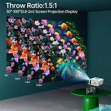 Portable Video Projector, Home Theater Projector, Mini Outdoor Projector, 1920*1080p Resolution, Supports Mobile Phone Projection, Suitable For IOS/TV Stick/USB/Laptop And Other Devices. - 查看 4