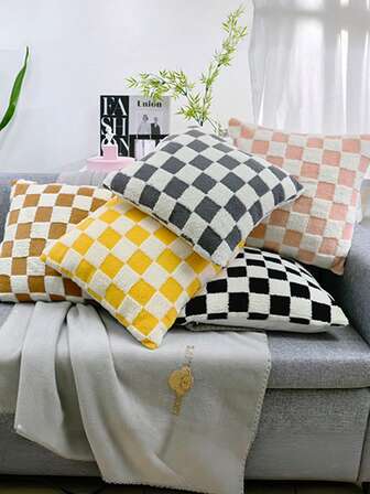 1 pieza Funda de almohada cuadrada de jacquard moderno - Funda de cojín suave y cómoda para sofá, tamaño 45x45 cm, cierre con cremallera oculta, lavable a máquina, decoración versátil para el hogar, accesorio de lujo para muebles, textura suave, tela duradera, no incluye inserto de almohada