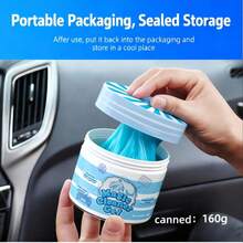 160g/200g/70g High Capacity Multi-Purpose Cleaning Gel, Car Vent Dust Cleaner, Crevice Cleaner For Car Vents, Computers, Laptops, Cameras, And Household Appliances