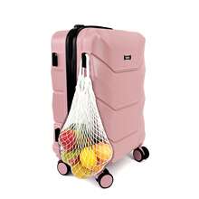 DEESSERA YOUGGELl Carry-On Luggage Sets Ultra - Ligh With USB Charger & Cup Holder - TSA Approved Lightweight Hardshell 360° Spinner Wheels For Air Travel Luggage For Travel Lovers 20inch+13inch Combination Carry Luggage. - Rose Gold - View 7