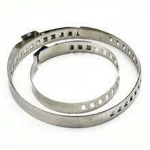 10/20pcs CV Axle Dust Cover Clamp Kit, Stainless Steel Driveshaft CV Joint Dust Boot Clamp, Adjustable 32-41mm 70-127mm, Auto Parts