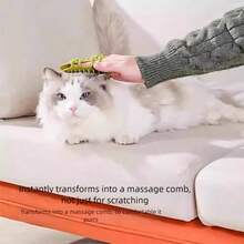 硅胶猫抓垫，宠物桌腿绑带，墙角按摩抓板，必备猫玩具 - 彩色 - 查看 10