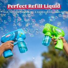 Bubble Machine Solution, 1.29 L Bubble Refill Solution For Bubble Machine, Giant Bubble Wand, Bubble Gun Blower - Blue - View 6
