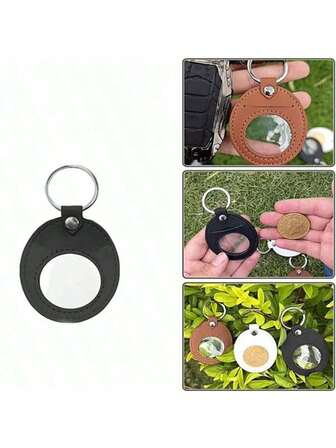 Leder Münzhalter Schlüsselanhänger mit beidseitiger Münzausstellungsbox für Medaillen und Nüchternheitsmarken, Airtag kompatibel, Challenge Coin und Sammlermünzen, elegantes kompaktes Accessoire für Alltagsartikel, Reisen, persönliche Erinnerungsstücke, hochwertiges strapazierfähiges Leder, handgefertigt, vielseitige Organisation für Geldbörsen, Taschen und Taschen, schlankes zeitloses funktionales sicheres schlankes Geschenk Unisex Everyday Carry Minimalistisches Designer-inspiriertes Aufbewahrungsorganisation für Kartenaccesoires