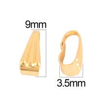 100个/包 不锈钢压接端珠，尖头，日常手工DIY珠宝配件，项链和手链连接器 - 100件#瓜子扣 - 查看 15