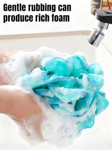 沐浴球、男女通用去角质海绵、沐浴配件去角质海绵套装，包含沐浴球、丝瓜络海绵、沐浴海绵和柔软网状沐浴球。男女通用浴室用品，适合作为节日礼物、生日礼物、情人节礼物和新年礼物送给朋友。