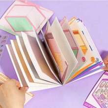 3D Stereoscopic Scene Sticker Set, Cute Pet DIY Decorative Stickers, Cartoon House Building Landscape Stickers, Children's Scrapbook Craft Supplies, Suitable For Boys And Girls - Multicolor - View 9