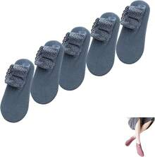 Calcetines Cálidos de Moda, Calcetines Cálidos con Volantes para Otoño e Invierno, Ajuste Cómodo y Transpirable para Mujeres, para Uso en Casa y en el Suelo - Azul - Ver 9