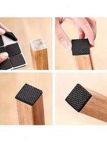 24pcs Anti-Noise Chair Leg Protection Pads, Dining Chair Table Anti-Slip Furniture Pads, Suitable For Metal Finish Types And Other Types, Suitable For Quiet Home Environment, Shockproof Pads Dining Table Chair Table Foot Protection Pads, Home Decoration - Multicolor - View 4