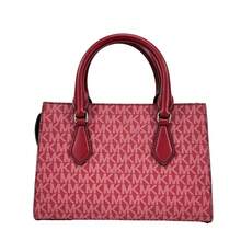 Michael Kors Sheila Small Satchel Purse Bag - Màu đỏ anh đào - Xem 3