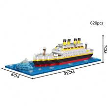 3698 Pcs Maritime Vessels - Themed Micro Mini Building Blocks: DIY 3D Model Toy. Choose From Different Vessels Like Little Iceberg, Super Little Iceberg, And . A Dream For Ship Ornament Collectors. Enhance Spatial Thinking And Hands - On Skills. Ideal For Home Decoration, Birthday, And Festival Gifts
