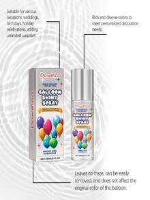DOWMOO 气球亮光喷雾，气球光泽喷雾，乳胶气球增亮喷雾，气球表面纹理大气光泽持久增亮喷雾，增强气球大气纹理高光喷雾，持久不氧化增强光泽气球喷雾，新旧款随机发货。婚礼用品，泡泡，圣诞装饰，Dilido - 彩色 - 查看 9