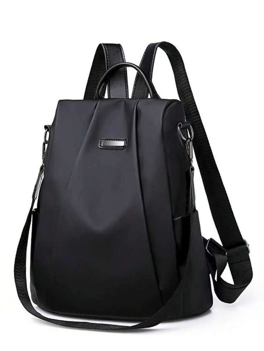 Men's Casual Nylon Backpack - Lightweight, Large Capacity, Daily Commute Shoulder Bag