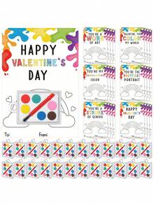 35pcs 3D Sponge Drawing Board Paper, Water-Storing Brush Set Included, Foam Expansion Art & Craft Paper, Foam-Textured Blank Drawing Paper, Handmade DIY Materials, Craft Art Supplies, Creative Painting Tools, Texture Painting Pens - Multicolor - View 12