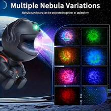 Star Projector Galaxy Night Light Astronaut Space Projector Starry Sky Nebula Ceiling LED Light For Bedroom, Home Decoration, Suitable For Children's Gifts - Black Star - View 8