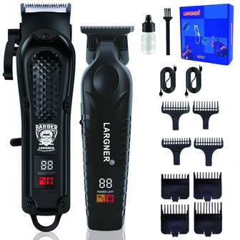 LARGNER Professional Electric Hair Clipper, USB Rechargeable, Self-Haircut Trimmer