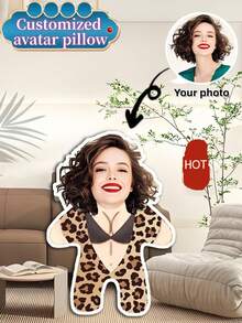 Gối nhung in hình mặt người theo yêu cầu, gối in ảnh đầu ngộ nghĩnh, quà tặng ngày Valentine, quà tặng bạn bè, gối trang trí, đồ trang trí. - Phong cách 7 - Xem 13
