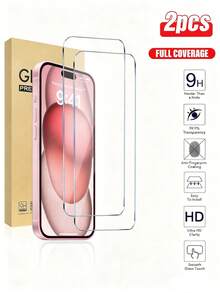 9H 硬度钢化玻璃适用于 17/17 Pro/17 Pro Max/17 Air 16 15 14 Plus 13 12 Mini 11 Pro Max 屏幕保护膜。2 件装适用于 X、XR、XS Max。 - 2片裝 - 查看 40