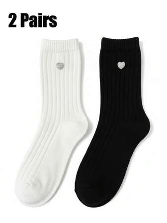 2 pares de calcetines de media caña para mujer con corazones de rhinestone, cómodos y elegantes, adecuados para uso diario, regalos de Navidad y Día de San Valentín.