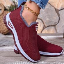 Women's Comfortable Lightweight Boots, Warm And Cozy Student Shoes - Red - View 6