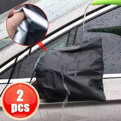 2PCS Waterproof Car Side Mirror Covers, Anti-Snow & Anti-Rain Rearview Mirror Protectors, Portable Weatherproof Automotive Accessories