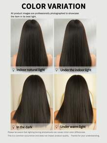 7JHH WIGS High Quality 16-Inch Shoulder Length Straight Wigs For Women - Elegant Natural Black Wigs With Bangs, Soft Silky Heat-Resistant Synthetic Fiber Hairpiece For Daily Wear, Egyptian Queen Costume Cosplay & Music Festival Use, Graduation Gift & Mother's Gift Wig Accessory - Màu đen tự nhiên - Xem 7