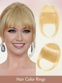 Clip-On Bangs, Real Human Hair, Invisible Bangs Extension, Adjustable For Women, Lightweight And Flowy, Seamless Everyday Wear - Multicolor - View 11