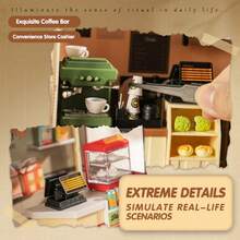 DIY迷你积木房屋套装 - 创意建筑模型玩具 - 手工组装积木 - 彩色 - 查看 4