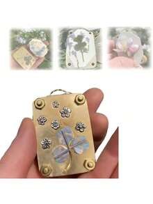 DIY Handmade Embossing Machine Kit,C Micro Flower Press, Handmade Embossing Machine Kit, Plants Art & Crafts Metal Pressing, Floral Foliage Plant Pressed Flower Preservation Set, DIY Plant Arts Scrapbooking Nail Craft, Ideal For Craft Lovers, Plant Lovers Gifts, Mother's Day Gift For Mom - Multicolor - View 13