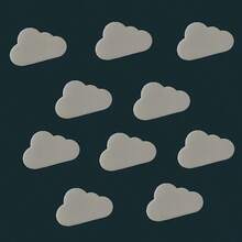 5pcs Cloud-Shaped Cushion Pads, Soundproof Anti-Collision Bumper Stickers For Walls, Doors, Cabinets, Bathrooms, Home Use - Multicolor - View 3