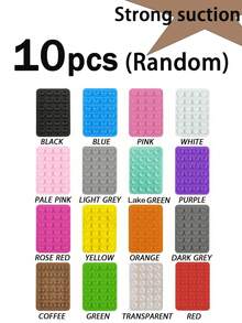 1/2/3/4/5pcs Silicone Suction Cup Phone Holder, No Residue, Universal Selfie Video Stand For IPhone/Android, Fashionable Desktop Accessory - Gift For Friends And Lovers