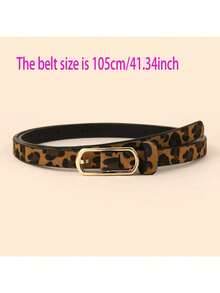 4pcs/3pcs/2pcs Oval Buckle, Square Buckle, Snake Skin And Leopard Print, Fashion Decorative Buckles, Versatile For Daily Use, Suitable For Women's Belts, Ideal For Valentine's Day, Summer, Back To School, Autumn, Christmas - Multicolor - View 6