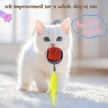 Interactive Cat Toys Ball For Indoor Cats Interactive Rolling Small Dog Cat Toys Automatic Self Moving 360° Electric Balls Fast Rolling Smart Automatic Rolling Pet Ball Green - Blue - View 4