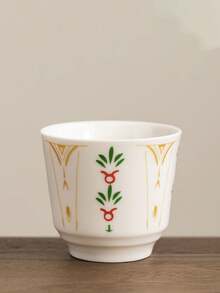 1 pieza Taza de café saudí de cerámica de 180ml, taza de agua creativa de Ramadán, taza de té, taza de latte manual, regalo del Día del Padre, regalo del Día de la Madre, regalo para amigos, regalo festivo para colegas, 7 estilos disponibles - Multicolor - Ver 16