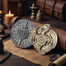 7合1旋转骰子套装，圣诞礼物，龙剑金属旋转骰子，带礼盒，多面桌面角色扮演游戏骰子，圣诞节个性化礼物，送给男友的创意礼物，送给青少年的趣味礼物 - 彩色 - 查看 3