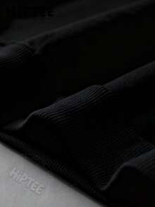 Tennessee Sweatshirt, Garment Dyed Print Sweatshirt,   Warm Vols Long Sleeve Pullover Tops, Retro Vintage Aesthetic Vols, Tennessee Game Day-Unisex Women & Men'S Campus Daily Wear - 黑色 - 查看 4