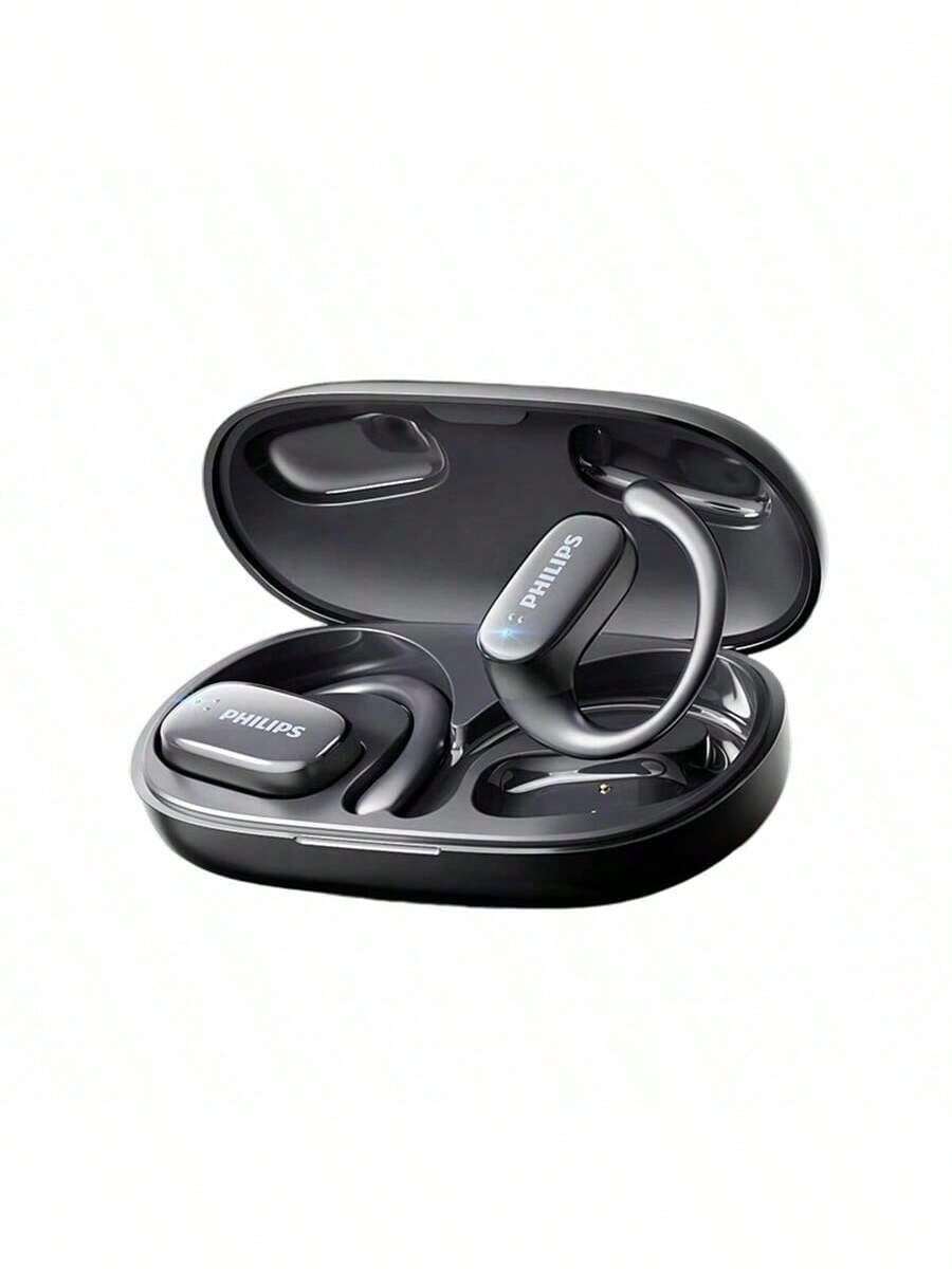 PHILIPS TAT3708 無感舒適配戴設計 雙麥克風降噪技術 超高清通話品質 藍牙快速穩定連接 無損音訊傳輸 日常運動適用 黑色 - 黑色 - 查看 1