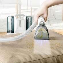 Carpet Cleaner Machine, Upholstery Portable StainRemover, Ordor & Stain & Spot Removr, Perfect For Pet Hair, Carpet, Area Rugs, Car And Coches, Strong Suction, White - US A Type Plug(110-127V) - View 2