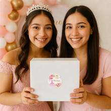 60 Pcs Mis Quince Stickers,Mis 15 A?Os Stickers For Quinceanera Party Favors,Recuerdos Para 15 A?Os Quincea?Eras Drations - 黑色 - 查看 5