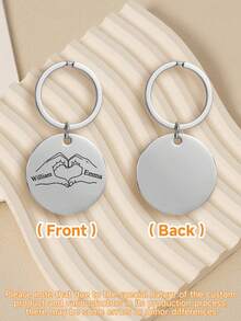 Ayotu Llaveros personalizables, llaveros personalizados para padres de la mano, se pueden personalizar con 1-6 nombres, convirtiéndolos en un regalo perfecto para nuevos padres. El mejor regalo de llavero estilo papá, adecuado como accesorio de llavero. Organizador de viaje - Multicolor - Ver 11