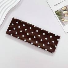 1PC Women Bandana  Women's Polka Dot Printed Soft Non-Slip Headbands, Elastic Yoga Sports Hair Accessories, Versatile For Daily Wear And Various Occasions Hair Bands, Hairband Fall Winter For Vacation Outfits Woman Elegant Scarf - 彩色 - 查看 4