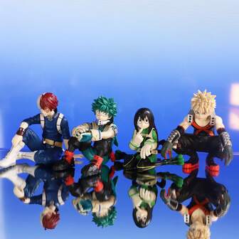 My He/Ro Deku, Bakugou, Izuku, Todoroki, Momo Sakamoto Sitting Series Action Anime Model Statue, Desktop Decor, PC Case Ornament, Home Decor, Small Gift, Halloween, Christmas Gift